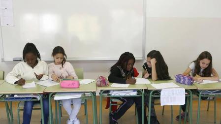 Una jornada lectiva en el CP García Galdeano de Pamplona