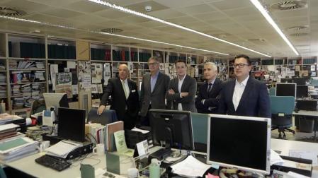 Carlos Zufía Sanz, Javier Tajadura Tejada, Luis Campos Iturralde, Javier Taberna Jiménez y Carlos Medrano Sola han debatido sobre la próxima cita electoral