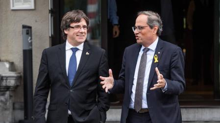 Los viajes de Torra a Bélgica en verano para ver a Puigdemont costaron 21.600 €