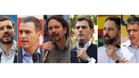 Los seis principales candidatos a la presidencia para estas Elecciones Generales del próximo 10 de noviembre