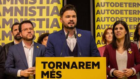 ERC repite victoria en Cataluña, con el PSC en segundo puesto y JxCat tercera