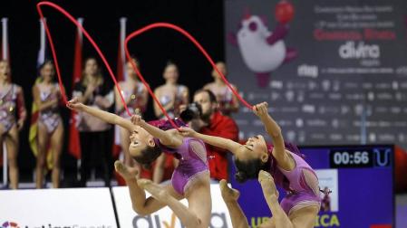 El campeonato de España de Gimnasia Rítmica congrega a 15.000 personas en Pamplona.