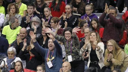 El campeonato de España de Gimnasia Rítmica congrega a 15.000 personas en Pamplona.