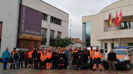 Treinta y cinco voluntarios asisten en Sartaguda a un curso sobre inundaciones