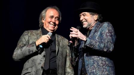 Joaquín Sabina y Joan Manuel Serrat comenzaron su gira 'No hay dos sin tres', en el estadio Movistar Arena en Buenos Aires
