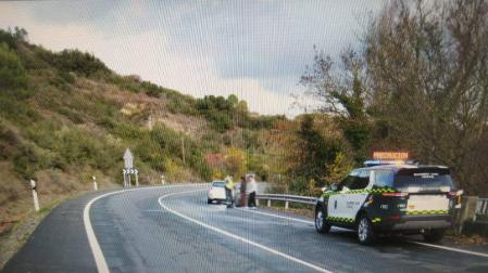 Una herida leve al sufrir una salida de la vía cerca de Estella