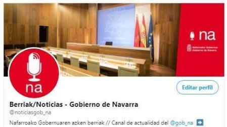 El Gobierno de Navarra reorganiza su presencia institucional en redes sociales
