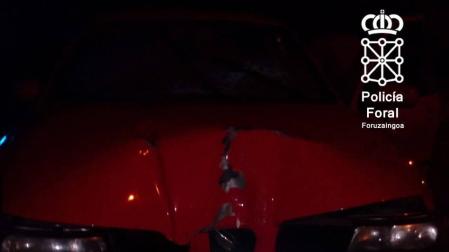 Supera la tasa de alcohol tras sufrir un accidente y darse a la fuga en Dantxarinea