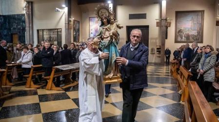 La talla de María Auxiliadora ya está en San Francisco Javier