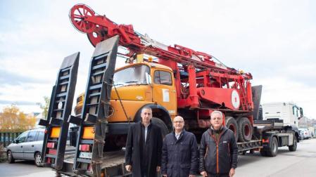 Navarra cede su antigua perforadora de pozos a la ONG Geólogos del Mundo