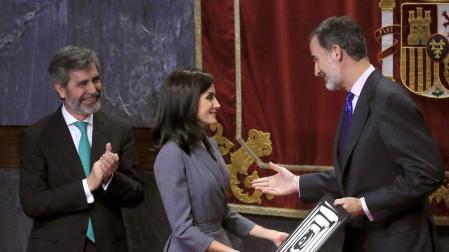 La reina Letizia llama a "combatir" la violencia de género desde la educación