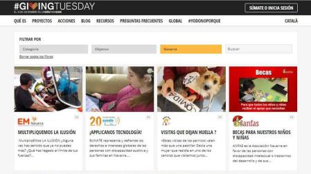 12 proyectos navarros, en el Giving Tuesday