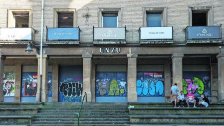 Plaza de los Burgos de Pamplona.