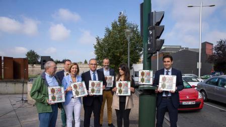 Pamplona pondrá pictogramas informativos en los pasos de peatones semaforizados