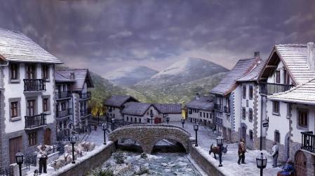 Fotos de los belenes de la exposición de Navidad en Baluarte 2019