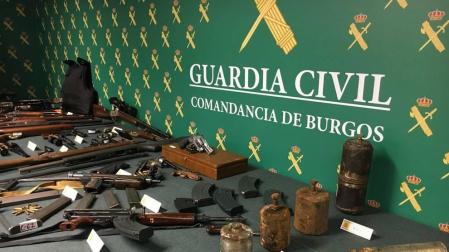 Detenido en Miranda de Ebro (Burgos) con un arsenal de armas y explosivos