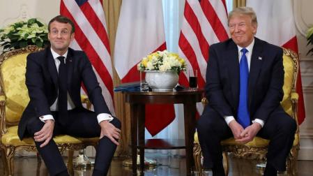 Trump confía en superar la "pequeña disputa" con Macron sobre la OTAN