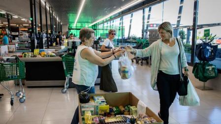 Recogida solidaria del Banco de Alimentos.