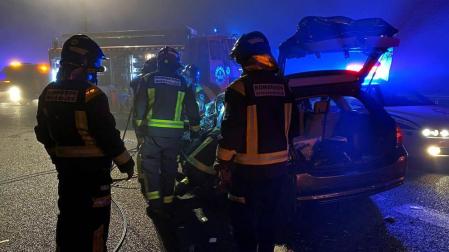 Muere al chocar con un coche que circulaba en sentido contrario en la A5 en Móstoles