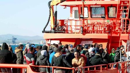 Casi 390 inmigrantes rescatados desde el viernes en pateras
