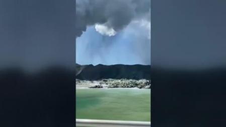 Erupción del volcán más activo de Nueva Zelanda