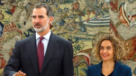 Meritxell Batet entrega al Rey la lista de partidos para su ronda de consultas