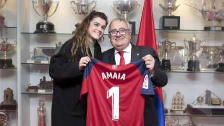 Amaia Romero vuelve a demostrar su afición por Osasuna