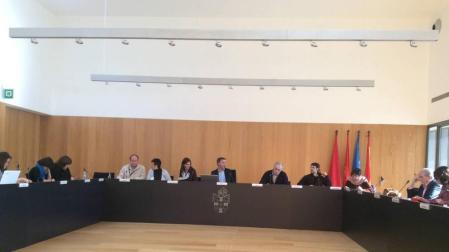 Imagen de un pleno anterior del Ayuntamiento del Valle de Egüés.