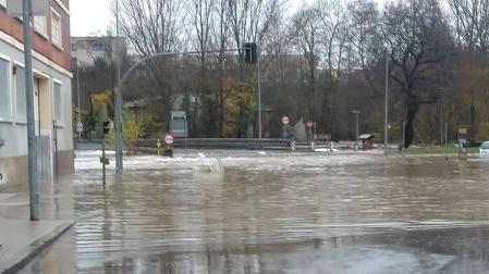 Fotos enviadas por los lectores de Diario de Navarra de las inundaciones de este viernes en Navarra.