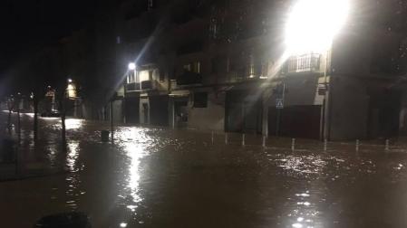 Imágenes de las inundaciones en Pamplona y Villava por el temporal de lluvia