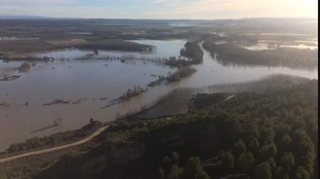 Inundado el sotillo de Funes