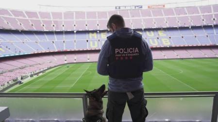 Despliegan el dispositivo de seguridad en el entorno del Camp Nou