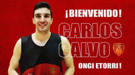 Carlos Calvo, nuevo jugador del Basket Navarra.