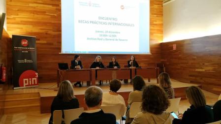 Encuentro de Becas de Prácticas Internacionales celebrado hoy.