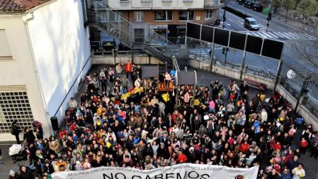 Docentes y familias del CP Paderborn de Pamplona piden un nuevo centro