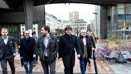 Puigdemont, Comín y Puig entran en la Eurocámara tras el levantamiento del veto
