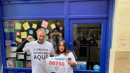 El tercer premio, el 00750, obsequia con 5 millones de euros a Pamplona