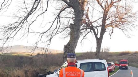 Galería de fotos del accidente que se ha producido en Gazólaz, en el que ha fallecido un joven de 19 años.