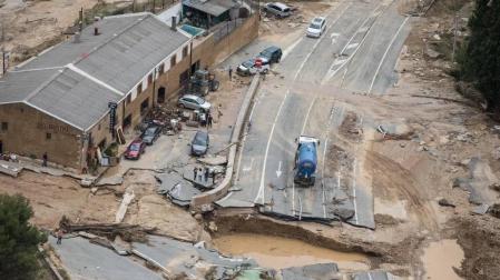 Fotos de las inundaciones en Olite y Tafalla