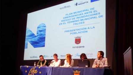 Presentación del plan de emergencia por inundaciones en Falces.