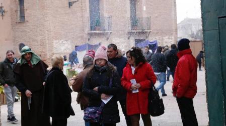 Imágenes del belén viviente de la localidad ribera de Cortes.