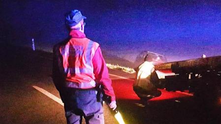 Una conductora se sale de la vía y da positivo en alcohol en Lumbier