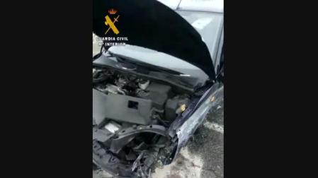 Accidente con dos vehículos implicados en Noáin