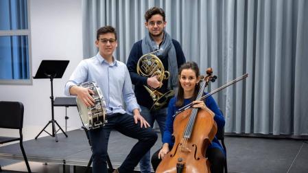 Tres destinos para tres músicos