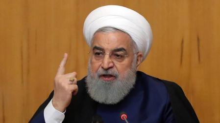 El presidente iraní, Hasan Rohaní, en una reunión del Gobierno en Teherán (Irán).