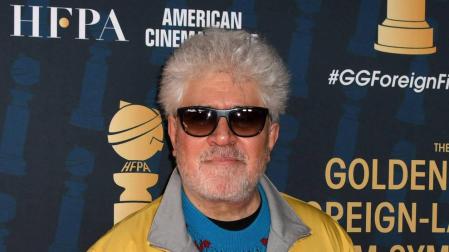 Pedro Almodóvar, en un evento de la Asociación de la Prensa Extranjera de Hollywood que cada año organiza los Globos de Oro