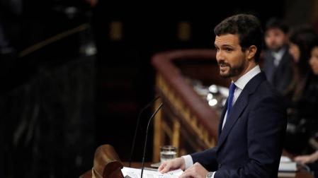 Casado acusa a Sánchez "cambiar el régimen" del 78 por mantenerse en el poder