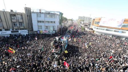 Más de 30 muertos en una estampida durante funeral de Soleimaní en Irán