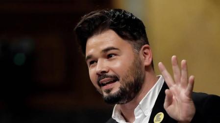 Rufián (ERC) advierte a Sánchez: "Si no hay mesa, no hay legislatura"