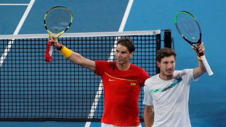 Nadal y Carreño ganan el doble y España accede a semifinales